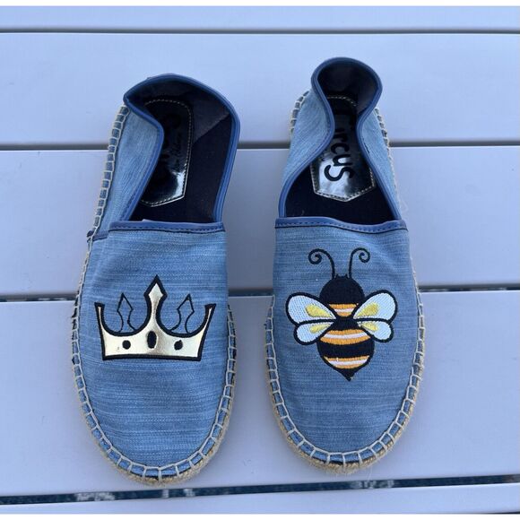 Sam Edelman Leni 6 Queen Bee Espadrille - Size 8 - Blue - Picture 2 of 8